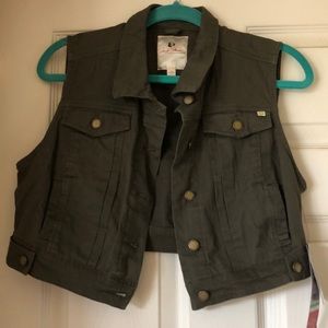 Marilyn Monroe army green vest NWT